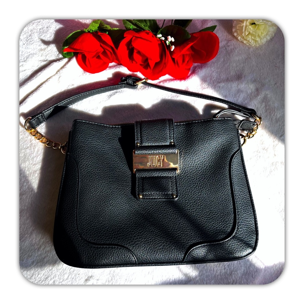 Juicy By Juicy Couture Faux Leather That Success Glow Bag (Modified) - Black